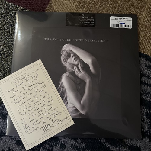 Taylor Swift THE TORTURED POETS DEPARTMENT Vinyl Card From