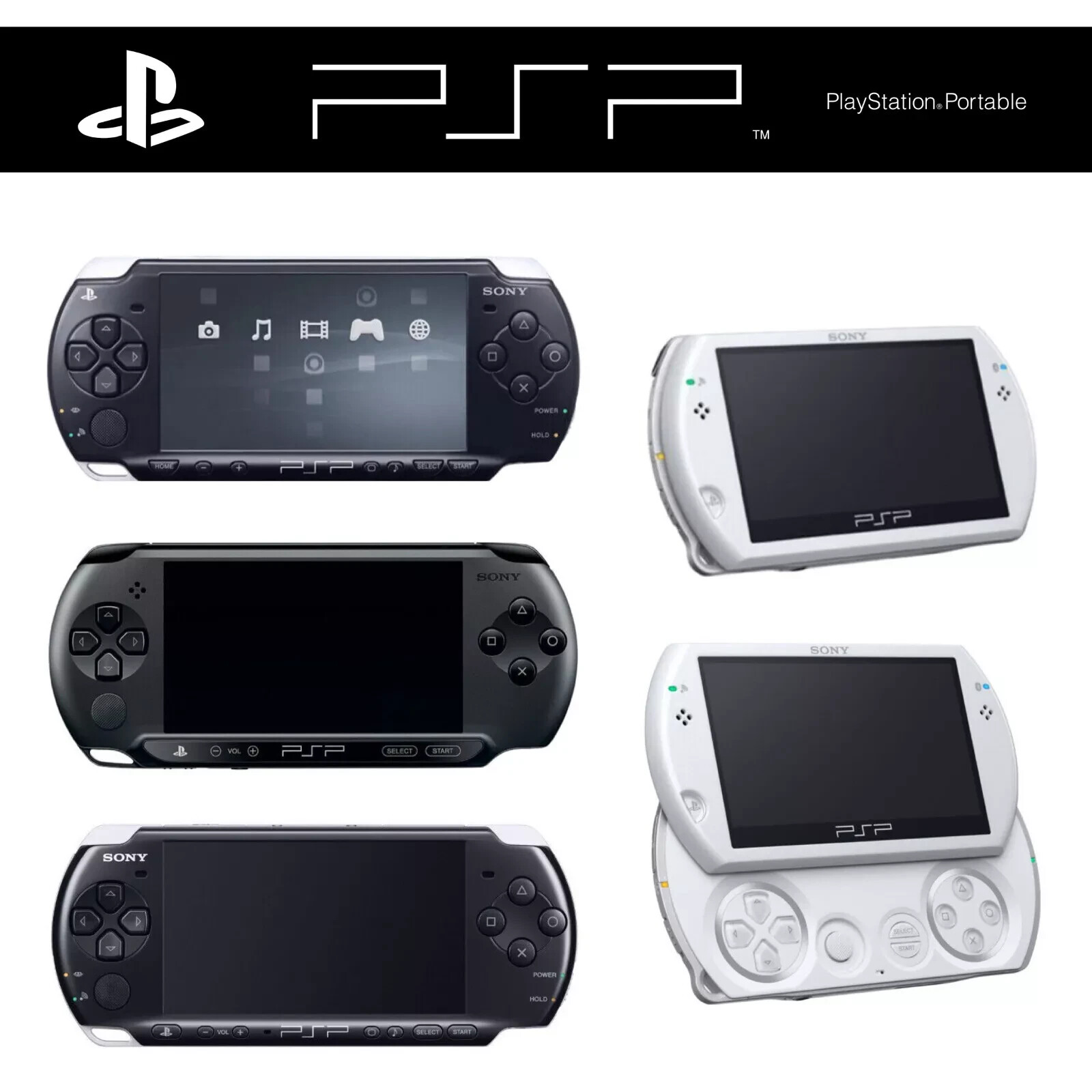 PSP本体 Psp playstation portable 1000 2000 3000 and Street Go with