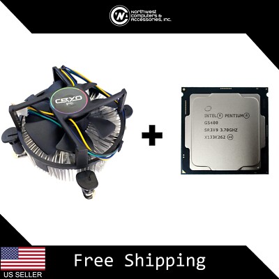 Intel Pentium Gold G5400 Desktop CPU Processor 2 Core 3.7GHz LGA1151 with Cooler