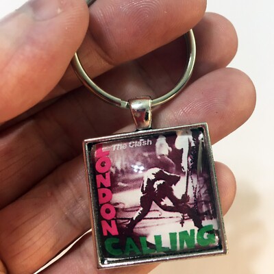 The Clash London Calling Album Cover Image Keychain / Necklace Punk Rock Jewelry