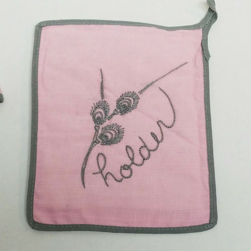 Vintage Pink Gray Mixer Toaster Covers Pot Holder 1950's