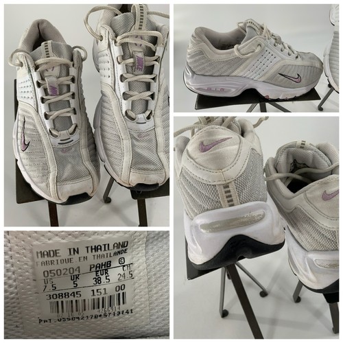 Nike Air 050204 Athletic Shoes 7.5 Women White w Laces YGI