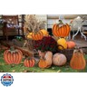 Metal Pumpkin Stakes Yard Signs Fall Decor Decorative Garden Stake Lawn Pumpkins Ornaments Outdoor Autumn Decoration for Harvest Halloween Thanksgiving (17.5