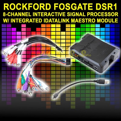ROCKFORD FOSGATE IDATALINK MAESTRO DSR1 8-CHANNEL DIGITAL SIGNAL PROCESSOR NEW