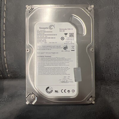 Seagate ST3500413AS 9YP142-303 FW:JC45 WU 500gb 3.5'' Sata Hard Drive