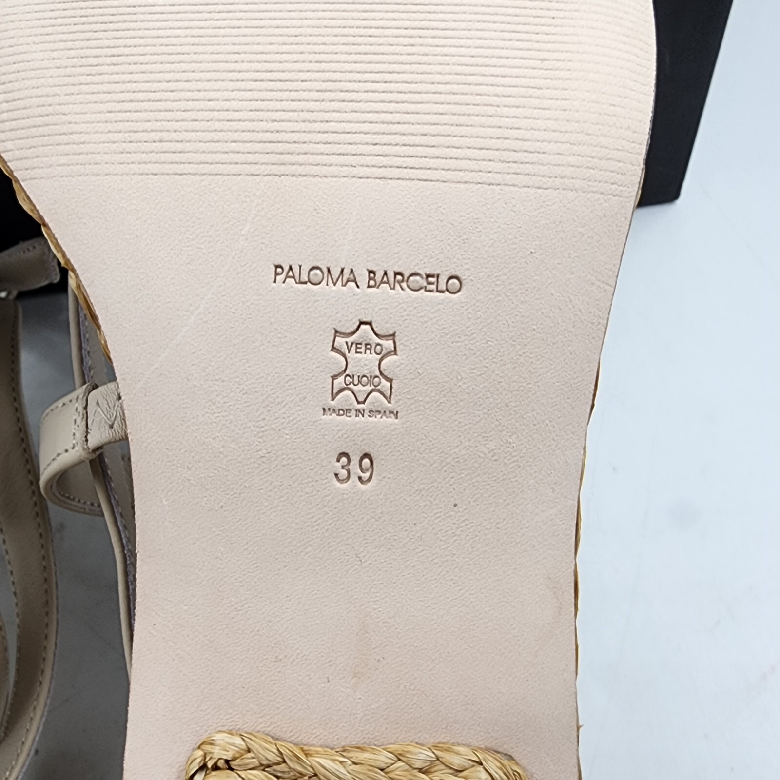 Paloma Barceló Agnes Leather Sandals Women's 39/9US Ivory Open Toe Ankle Strap - Picture 5 of 15