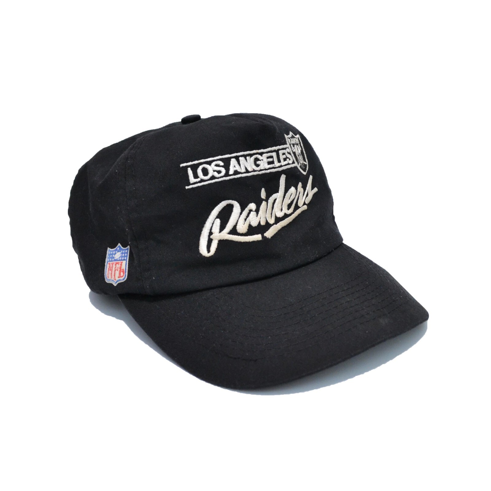 Vintage Los Angeles Raiders キャップ ブラック Los Angeles LA Raiders Snapback Cap Hat Black & Silver with
