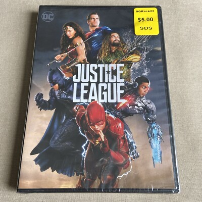Justice League (1) (DVD 2017 NEW) DCU Live-Action Jason Momoa Ben Affleck Batman