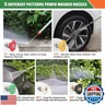 Gutter Cleaning Tools From the Ground, 13 FT Pressure Washer Extension Wand, Power Washer Lance With 5 Pressure Washer Spray Nozzle Tips, 30°, 120° Gutter Cleaner Curved Rod for Wall Roof Gutter