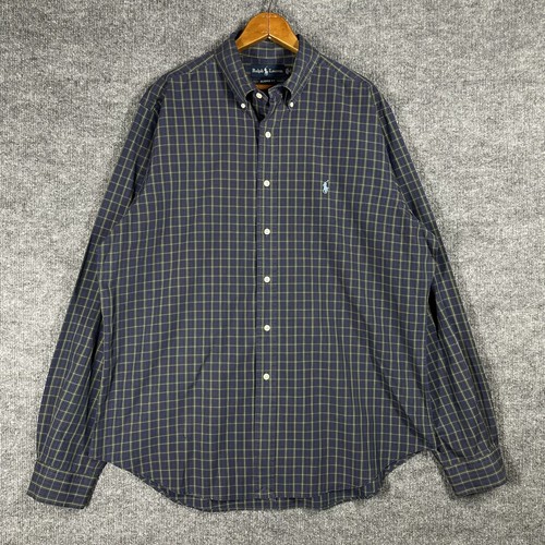 VINTAGE Ralph Lauren Blackwatch Plaid Shirt Size 17 Classic VINTAGE Ralph Lauren Blackwatch Plaid Shirt Size 17 Classic