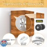 Booda Brand Furniture Anchors (10 Pack) for Baby Proofing, Furniture Straps Anti Tip Furniture Anchor Securing 400 lbs/Keep Baby Pet Safety from Falling Furniture, Metal White Earthquake Straps