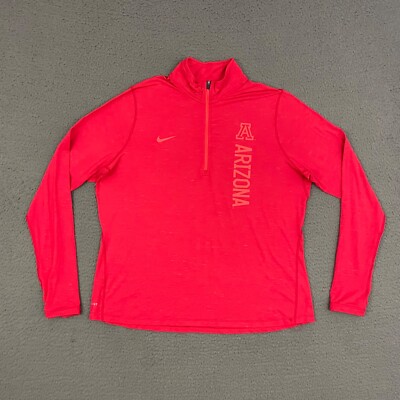 Nike Element Jacket Womens 2XL Red Arizona Wildcats 1/4 Zip Pullover Football