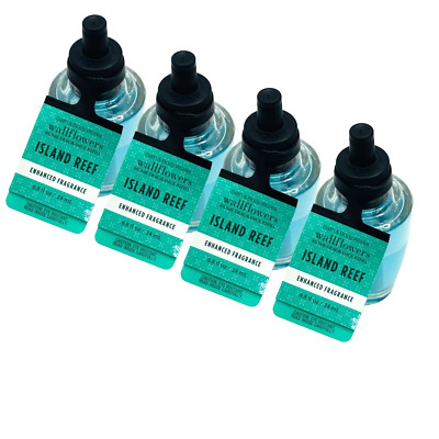 4-Pack Bath & Body Works ISLAND REEF Enhanced Fragrance Wallflowers Refills