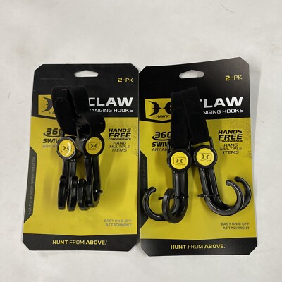 Hawk Gear Claw Hanging Hooks Tree Stands ~ 4 Hooks Total
