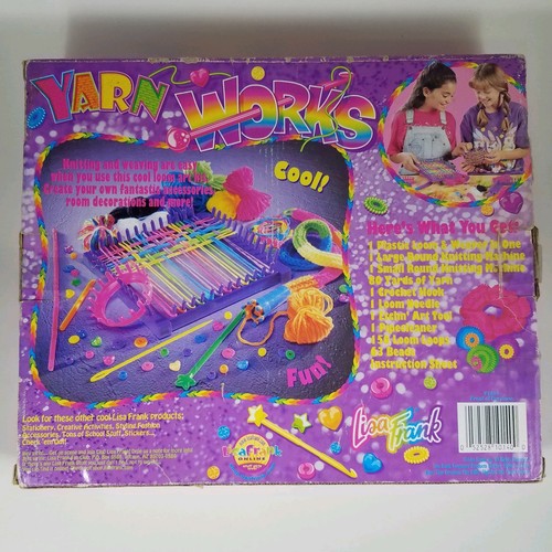 Vintage Lisa Frank Yarn Works Craft Kit Loom 90s MUSTY SMELL - READ DESCRIPTION