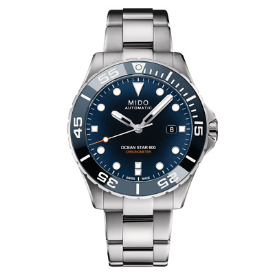 *BRAND NEW* Mido Ocean Star Chronometer Blue Dial Men's Watch M0266081104101