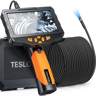 Teslong 50FT Sewer Camera Dual Lens Borescope with Light NTS30...
