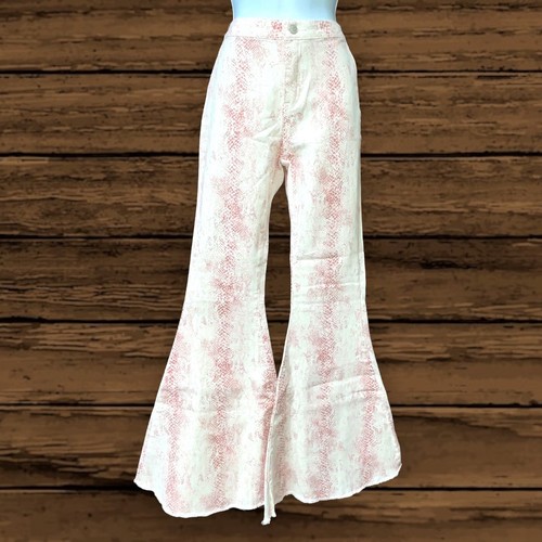 Peach Love California Flare Pants Size L NWT | eBay