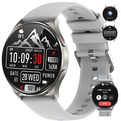 2024 Smart Watch for Men Women (Answer/Make Calls) 1.43   AMOLED Fitness Tracker
