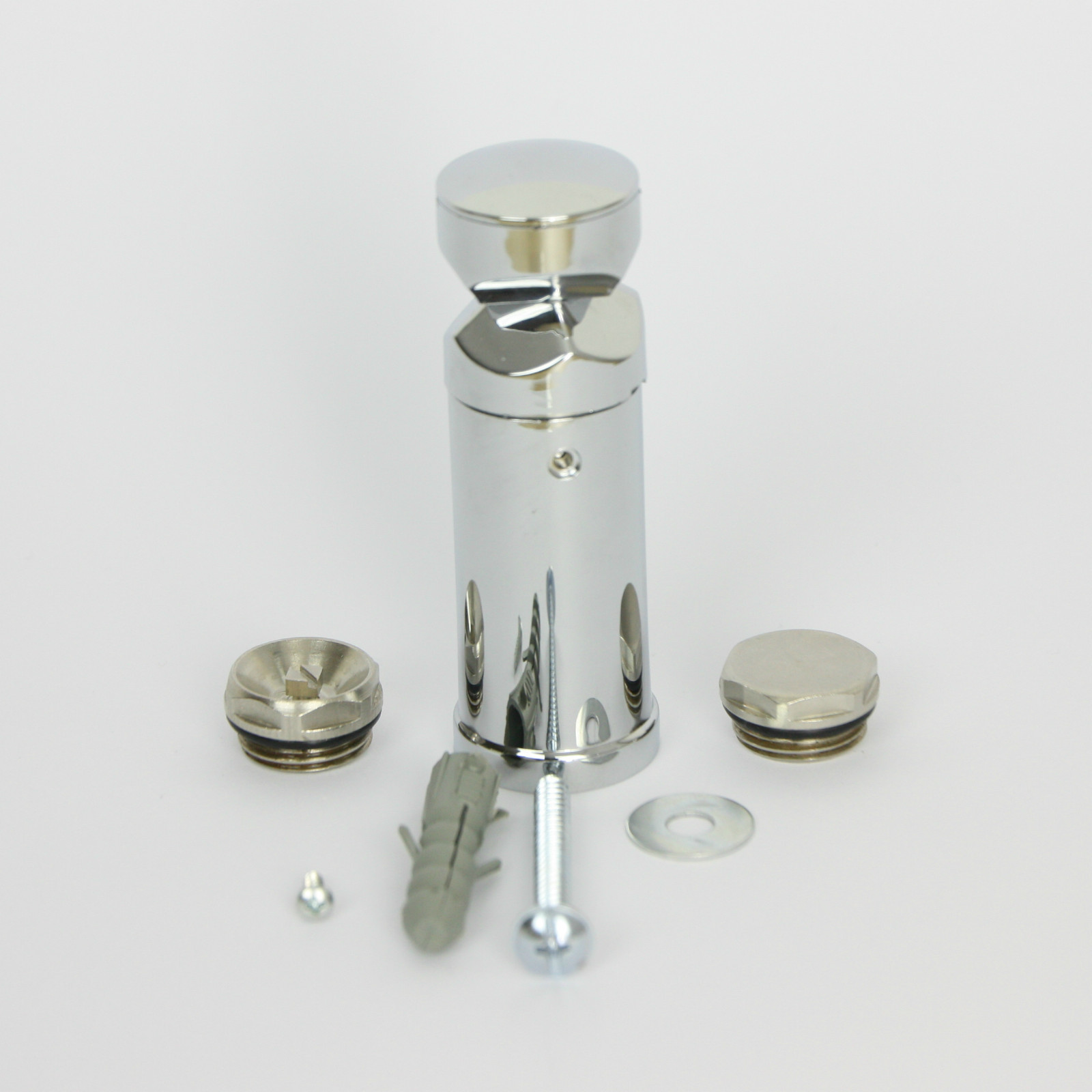 UNIVERSAL Brackets for Towel Rail Radiators Flat/Curved White & Chrome