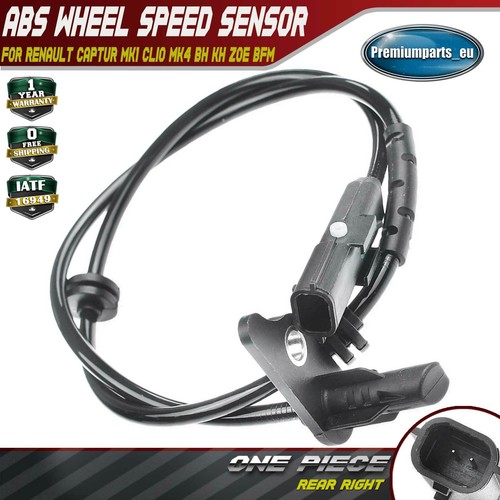 ABS Wheel Speed Sensor - Rear Left For Renault Clio IV, Captur, Zoe 2012-2024 | 2-Pin | Part No. 479006998R-626804
