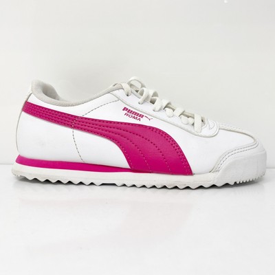 Puma Girls Roma Basic 361594-22 Белая Повседневная Обувь Кроссовки Размер 1C