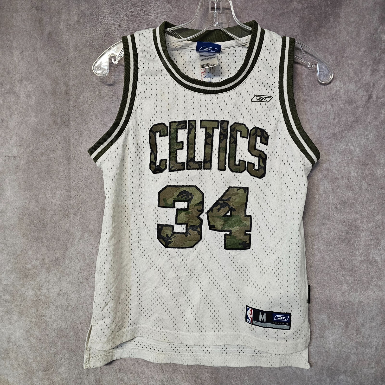 Reebok - 【Reebok×NBA】セルティックス ピアース バスケシャツ 白×緑 XL Reebok - 【Reebok×NBA】セルティックス ピアース バスケシャツ