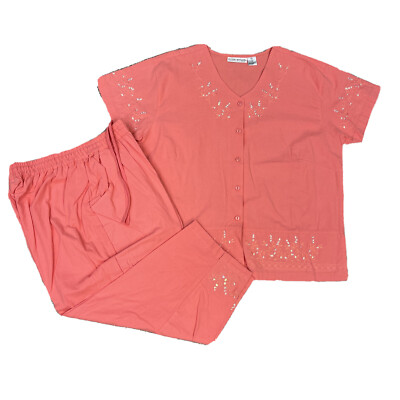 Allyson Whitmore Petite Capri Embroidered Outfit Set (KB-59)