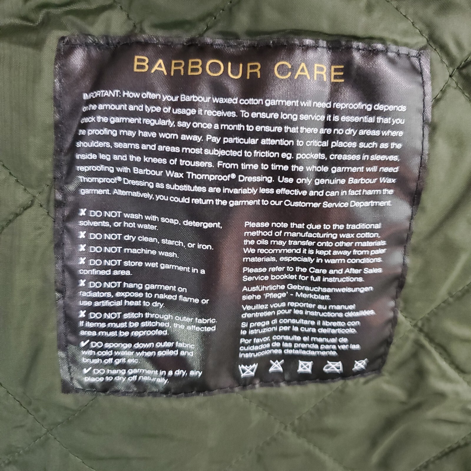 Pre-owned Barbour $430  Size 2xl Mens Oban Waxed Cotton Field Jacket Oilskin Green Xxl