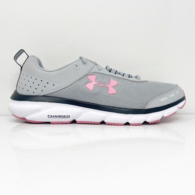 

Under Armour Womens Charged Assert 8 3022645-101 Серые кроссовки для бега 10, Серый, Charged Assert 8