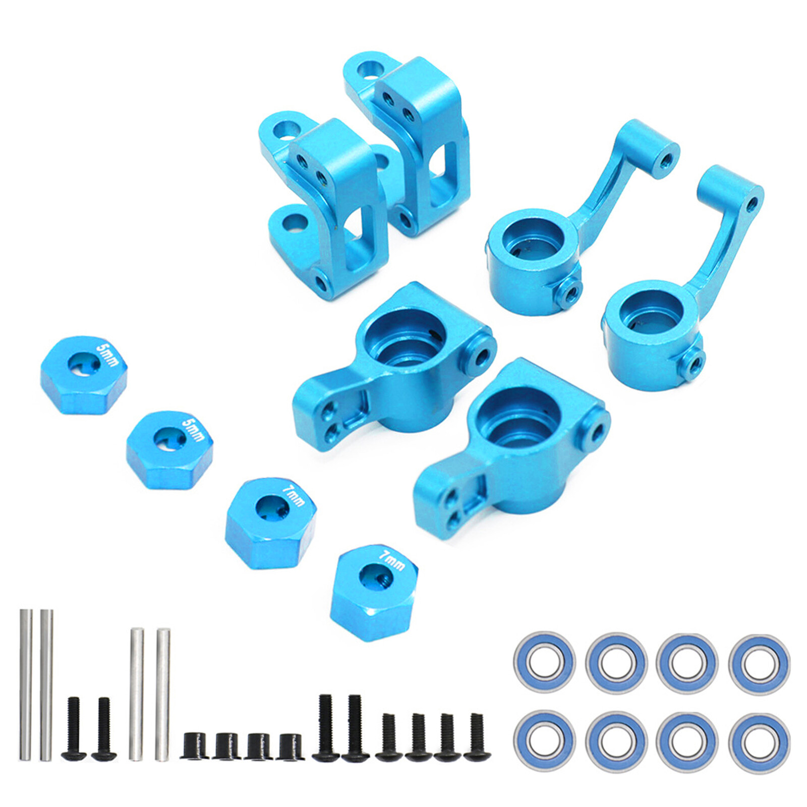 Steering Caster Block Rear Hub for 1/10 ECX 2WD Ruckus,Axe, Brutus,AMP MT RC Car