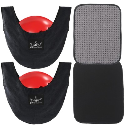 TonGass (2+2 Pack 10''x8'' Bowling Ball Towel Bowling Seesaw Bag Microfiber Bow...