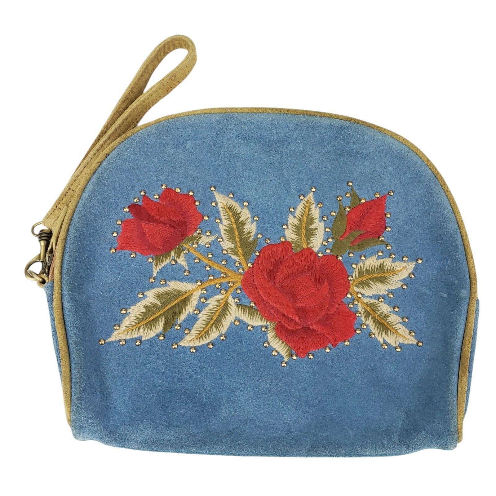 Angled front view with bag zipped and handles upright.