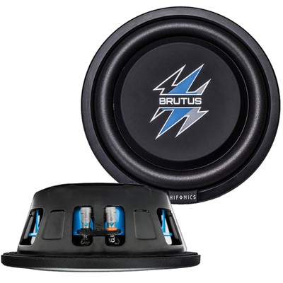 Hifonics BXS8D4 Brutus Shallow Mount Subwoofer (Black)   8 Inch Subwoofer, 40...