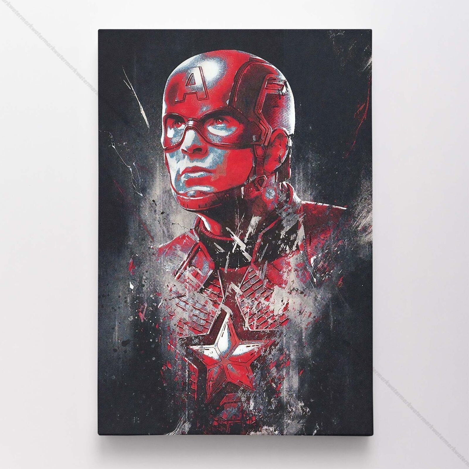 Captain America Poster Canvas Avengers Movie MCU Steve Rogers Marvel Print #4200