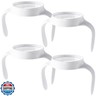 Baby Bottle Handles for MAM, Compatible Bottle Holder for MAM 5oz, 9oz and 11oz Bottles, Easy-Grip, Ergonomic, Slip-Resistant, BPA-Free, Durable, Helps Babies Transition to Independent Drinking, 4-Pack