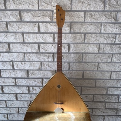 Vintage Balalaika 3- String Instrument Wooden Folk Made In Germany Wooden 27  