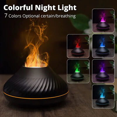 Cute Aroma Volcano Fire Flame Diffuser Humidifier For Aromatherapy Essential Oil