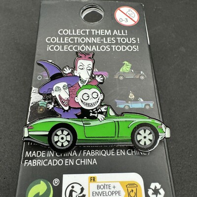 Disney Lock Shock Barrel Nightmare Before Christmas Retro Car Loungefly Pin NBC