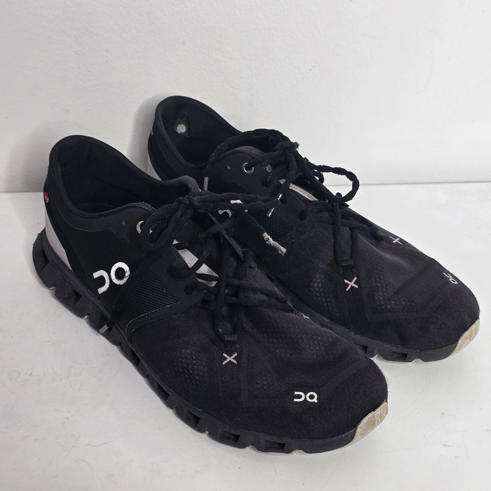 On Cloud X 3 Mens Sz 12 Black Running Shoes Sneakers