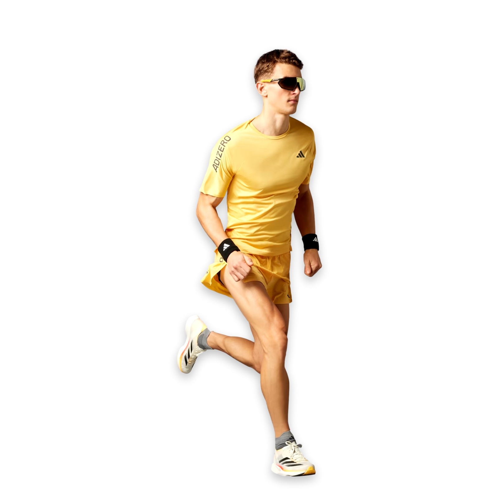 adidas Adizero Essentials Running Tee Men's Sport Yellow