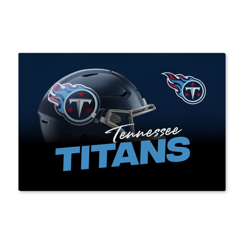 Моющийся коврик для пола Northwest NFL Tennessee Titans Headspace, 20 x 32