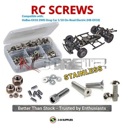 RCScrewZ Stainless Screw Kit hob003 for HoBao EX10 2WD Drag 1/10 (HB-EX10) | KIT