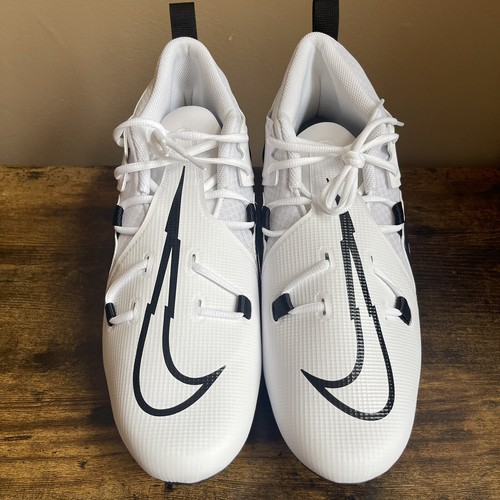 Nike Alpha Menace Pro 3 Cleats‎ Men\'s 12.5 Football White Black Blue CT6649-108 Men main image 3