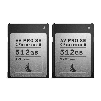 Angelbird 512GB AV PRO CFexpress 2.0 Type B SE Memory Card 2 PACK