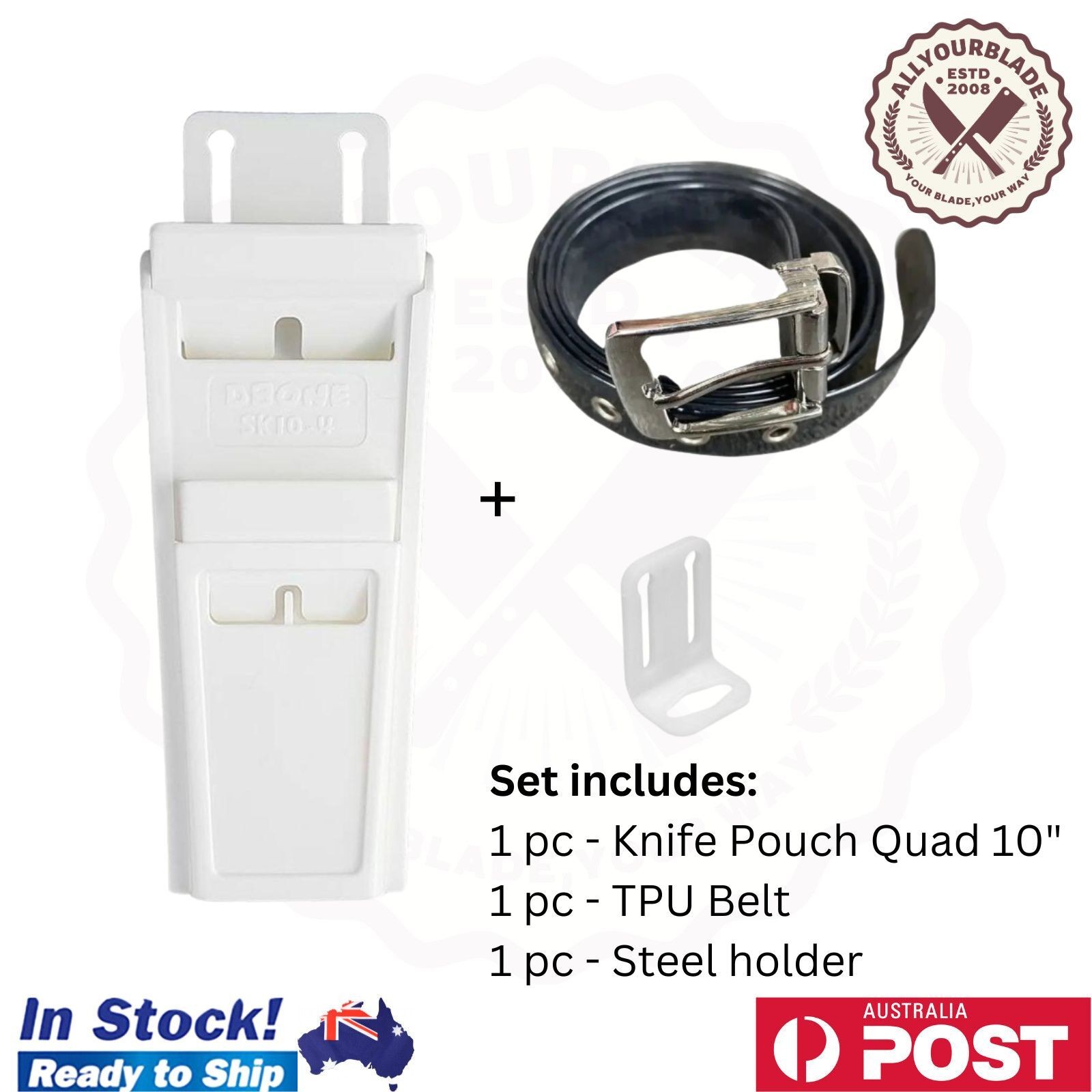 NEW BUTCHER KNIFE POUCH D-BONE QUAD 10