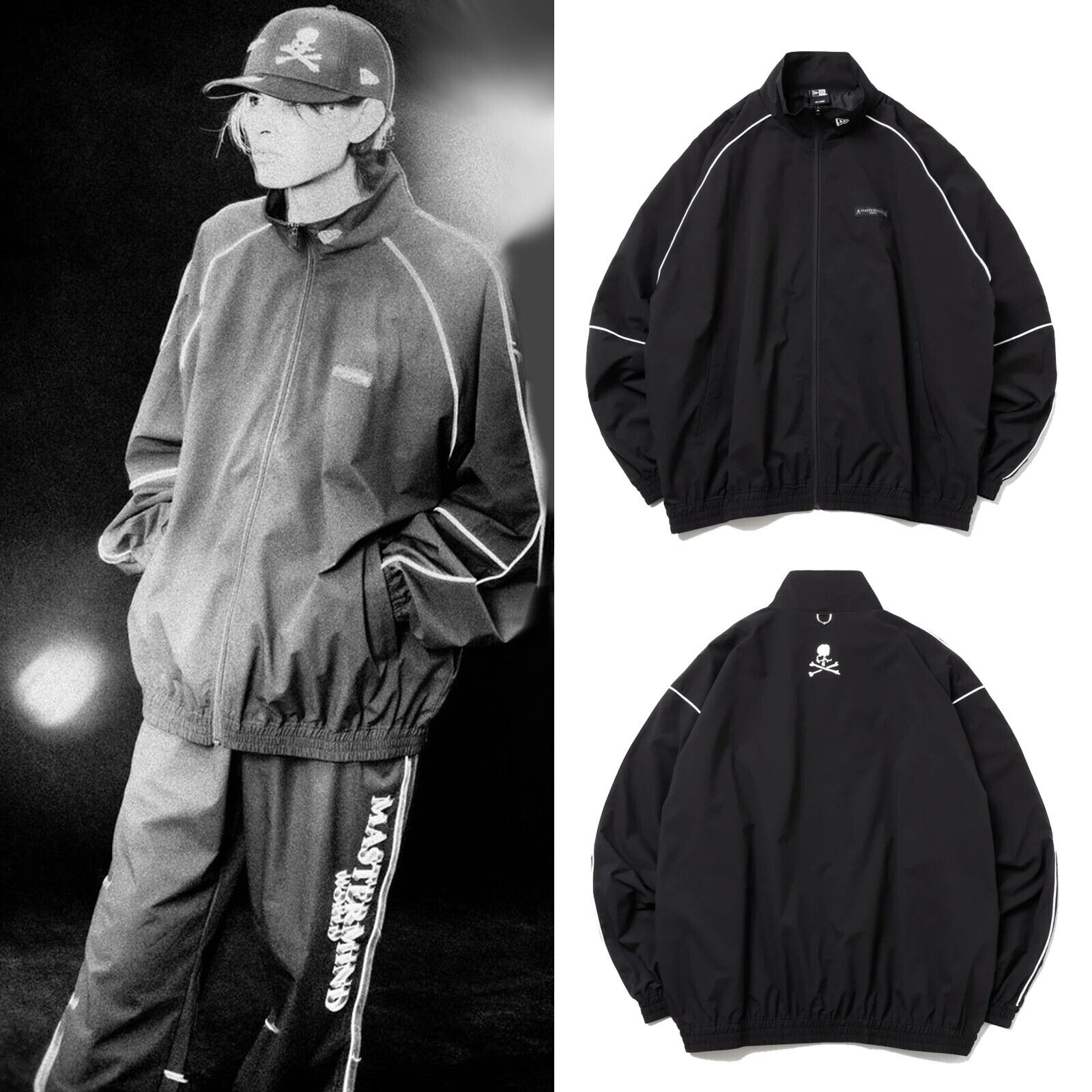 New Era x mastermind WORLD Oversized Piping Track Jacket New Era x mastermind WORLD Oversized Piping Track Jacket