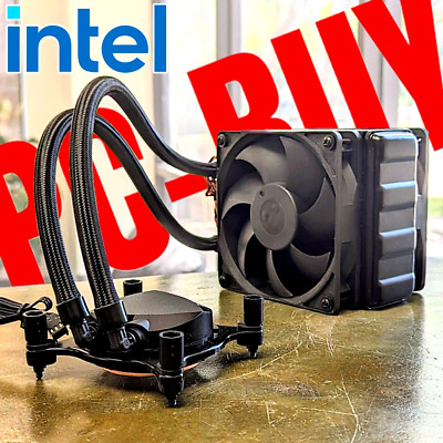 Asetek Thick 120mm Dual FAN AIO CPU Liquid Cooler LGA 2011, 2066, 1151, 1155