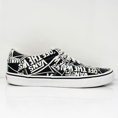 Vans Mens Off The Wall 721356 Черная повседневная обувь Кроссовки Размер 10.5