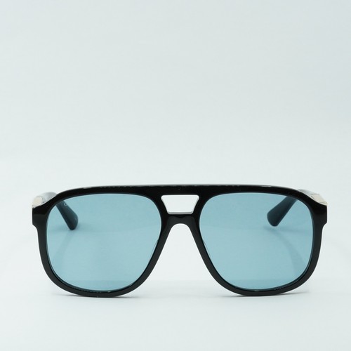 Pre-owned Gucci Gg1188s 004 Black/blue 58-17-140 Sunglasses Authentic